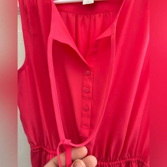 NWOT Ann Taylor Loft Sleeveless Lined Dress Coral XS - Picture 9 of 11